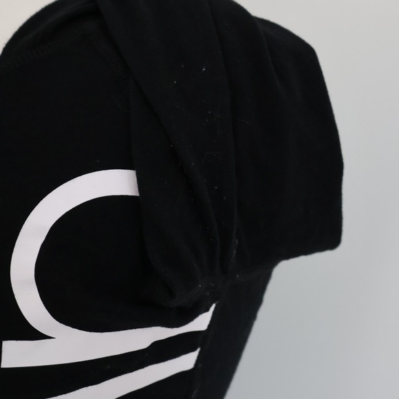 Calvin Klein Performance Black Long Sleeve Top with Logo on arm & side with Hood - Picture 8 of 8